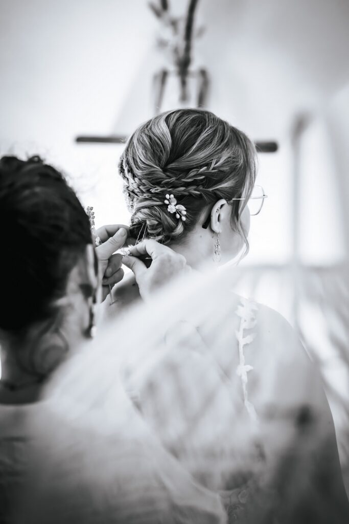 La coiffure de la mariée sublimée
